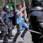 El férreo blindaje policial disuade a los radicales