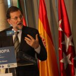 Rajoy, ayer en el Palacio de la Moncloa