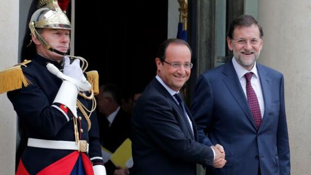 Hollande recibe a Rajoy en el Elíseo