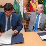 El presidente de la Diputación firmó con Valderas un convenio para la financiación del Plan de Fomento del Empleo Agrario