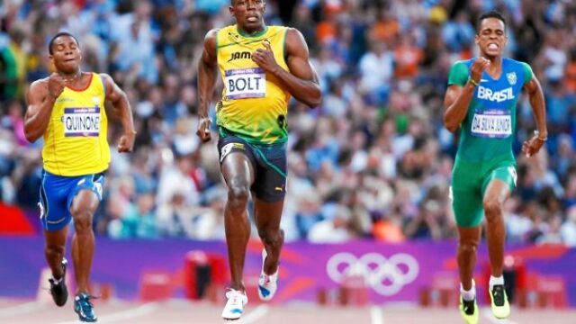 Bolt se impuso con mucha comodidad en su semifinal de 200