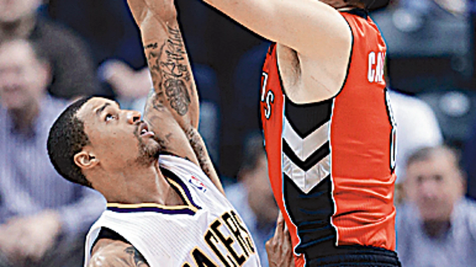 Calderón lanza ante George Hill