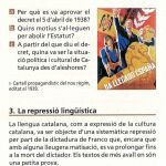 Un manual que habla de la «represión lingüística» del catalán