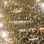 Imagen de la manifestación que recorrió las calles de Valencia, desde San Agustín hasta Viveros
