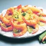 Gambas con gabardina