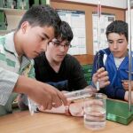 Un grupo de estudiantes de un Instituto de Secundaria de la provincia de Valladolid