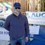 El Sindicato Unificado de Policía se manifestó ayer en la puerta de la Delegación de Hacienda en Málaga