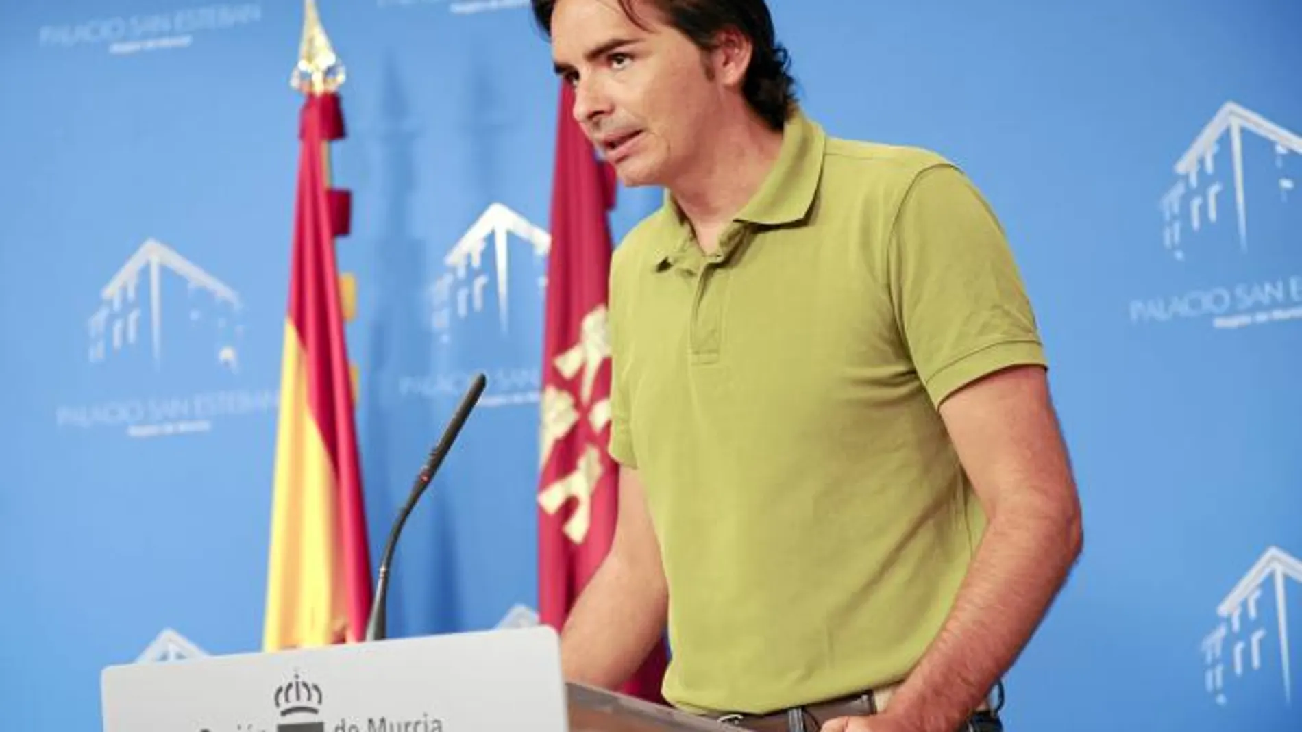 El director general de Comunicación, Miguel Ángel Pérez, en San Esteban