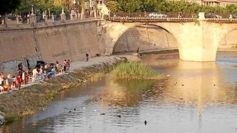 Imagen del río Segura a su paso por la capital murciana