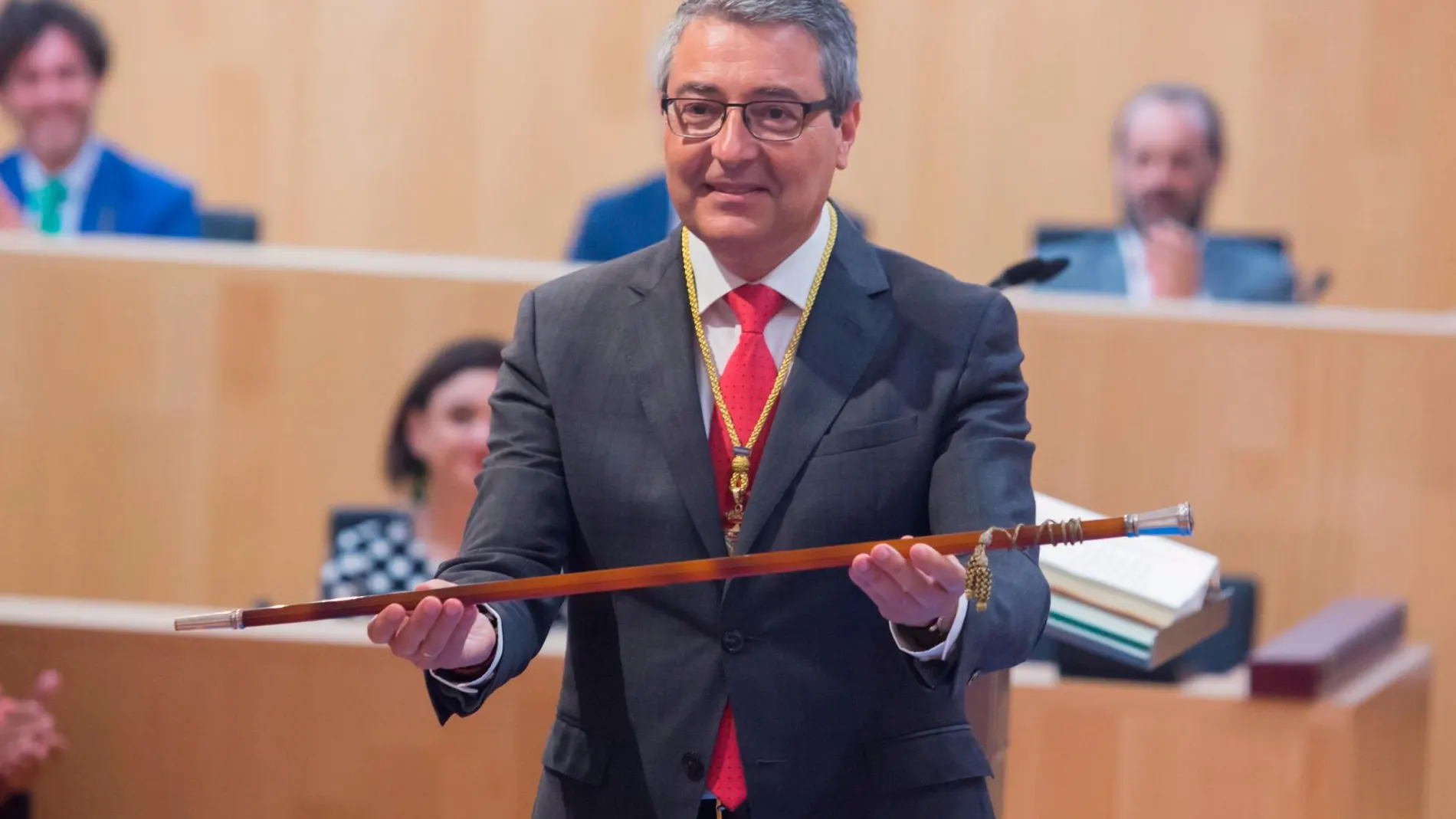 Francisco Salado, en un instante de la celebración del pleno de constitución / Foto: Efe