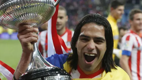 Falcao, con la Copa del Rey