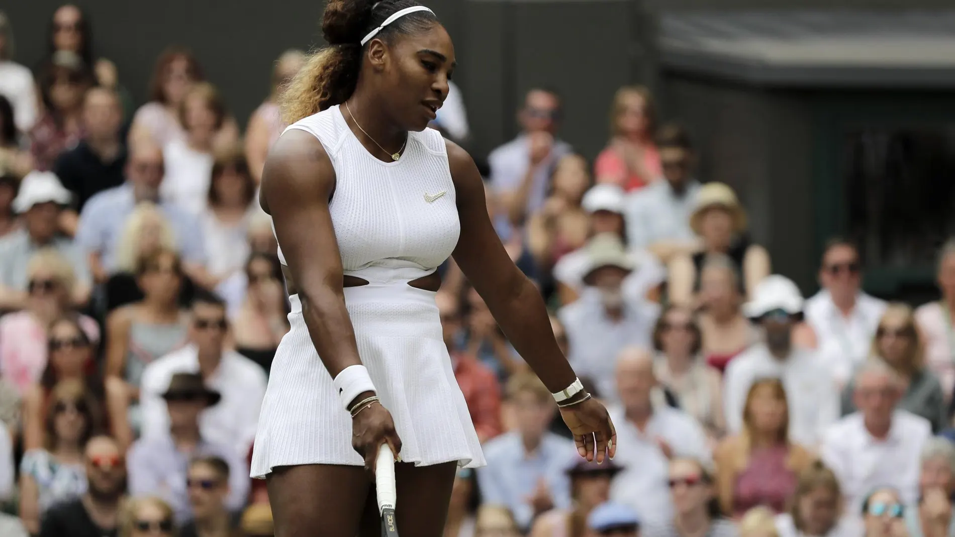 Serena Williams, en la final contra Halep