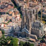 Vista aérea del templo barcelonés