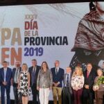 Homenaje a los presidentes de las Casas de Palencia celebrado con motivo del Día de la Provincia celebrado en la sede de la Diputación, que presidió la presidenta Ángeles Armisén
