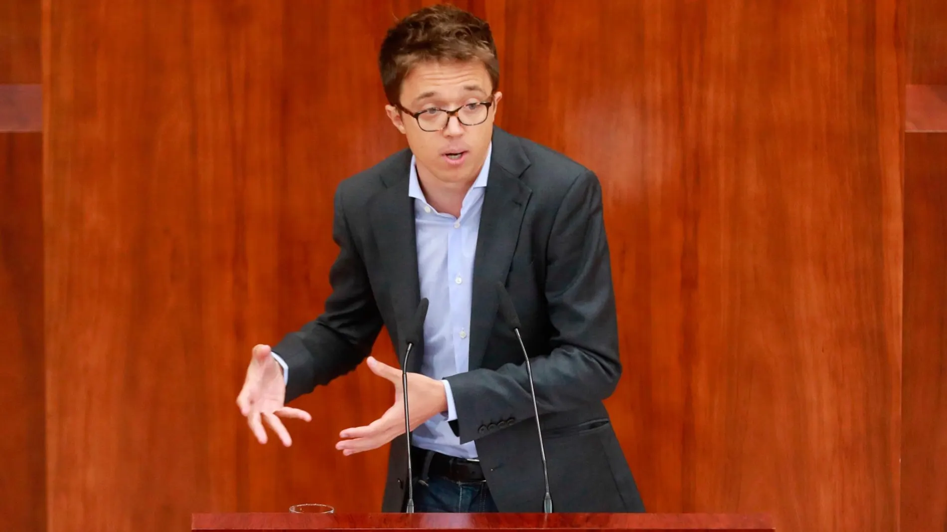Íñigo Errejón durante el debate de investidura/Rubén Mondelo
