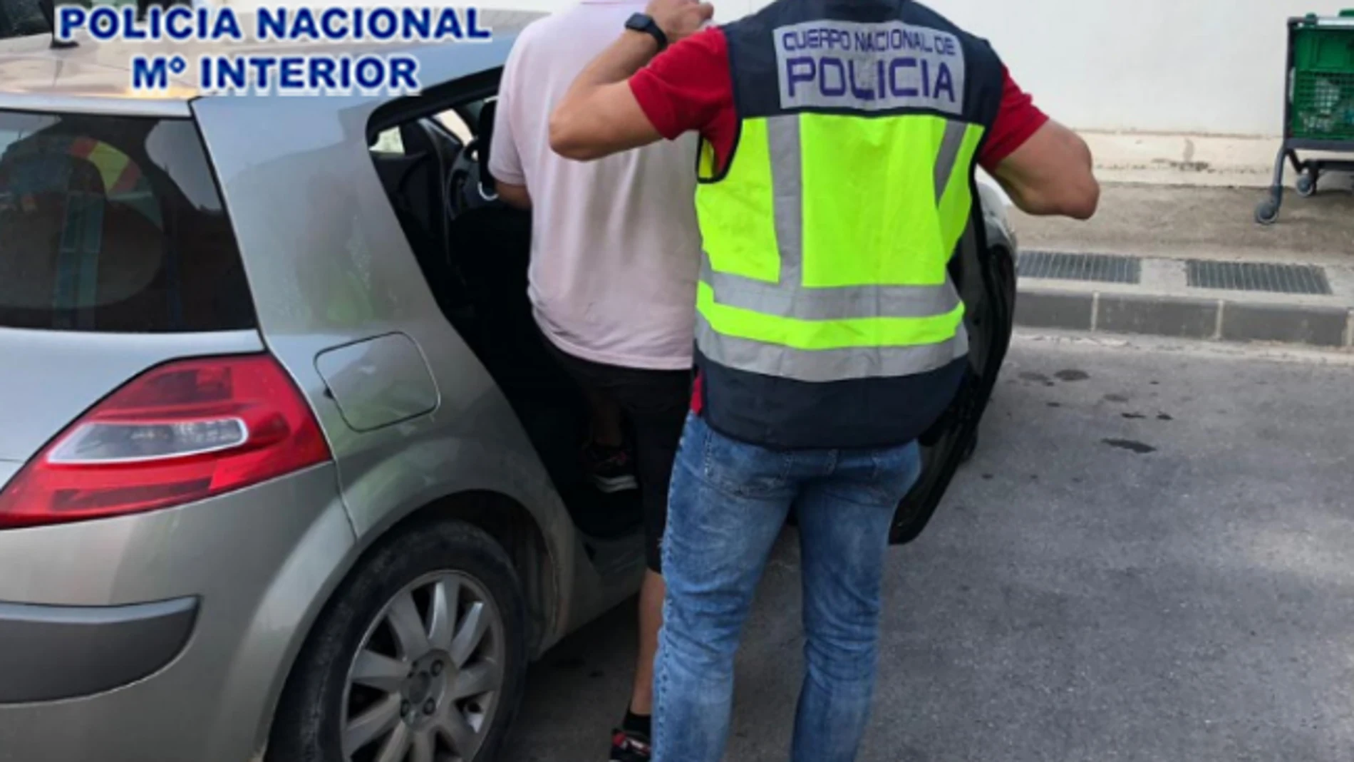 Momento de la detención del joven