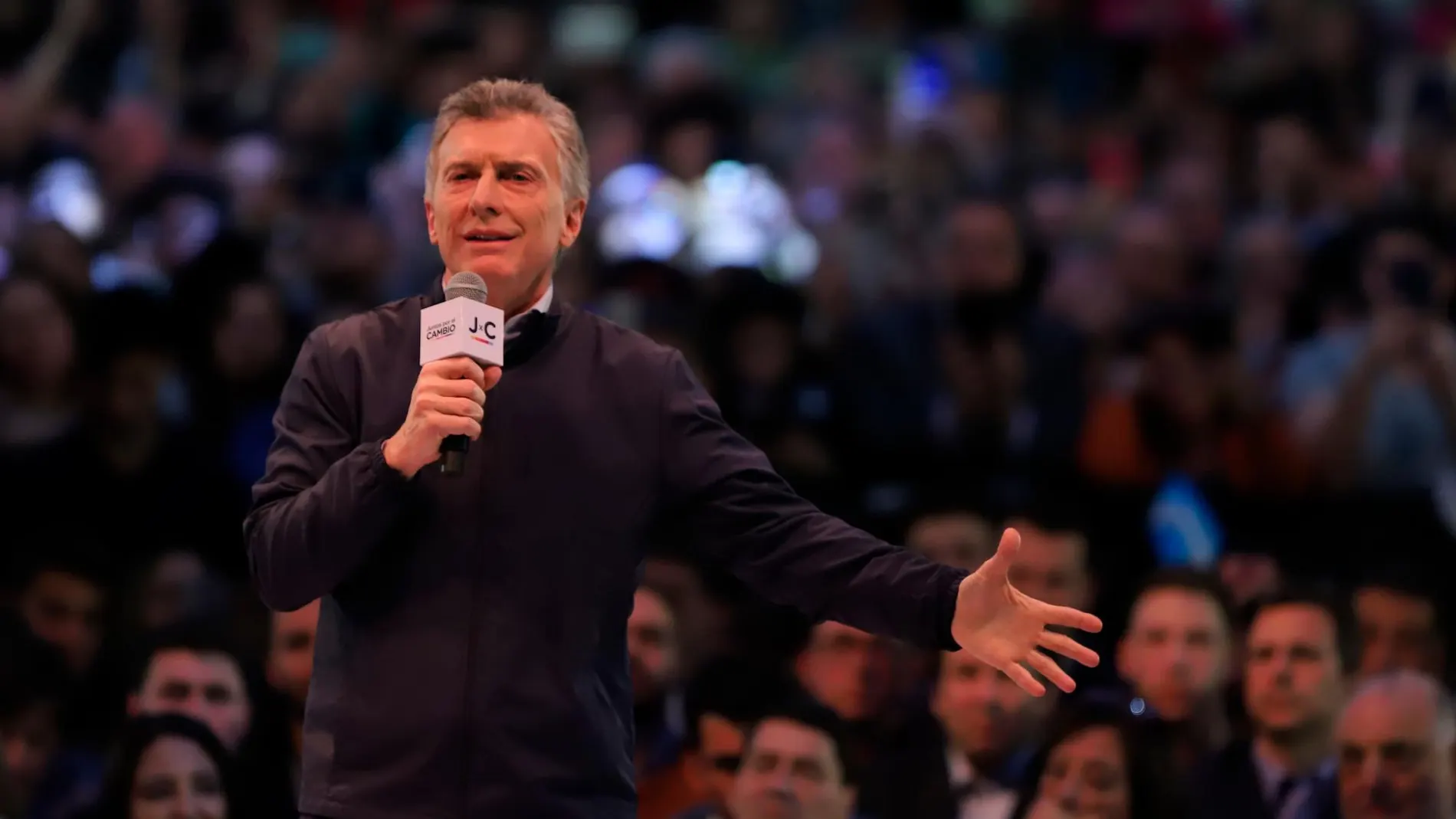 Mauricio Macri durante el cierre de campaña en Córdoba / Foto: Efe