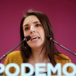 La número dos de Podemos, Irene Montero / Efe: Ángel Díaz