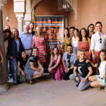 Patricia del Olmo, consejera de Cultura y Patrimonio Histórico junto a miembros y organizadores del VII Festival de Teatro Romano de Andalucía