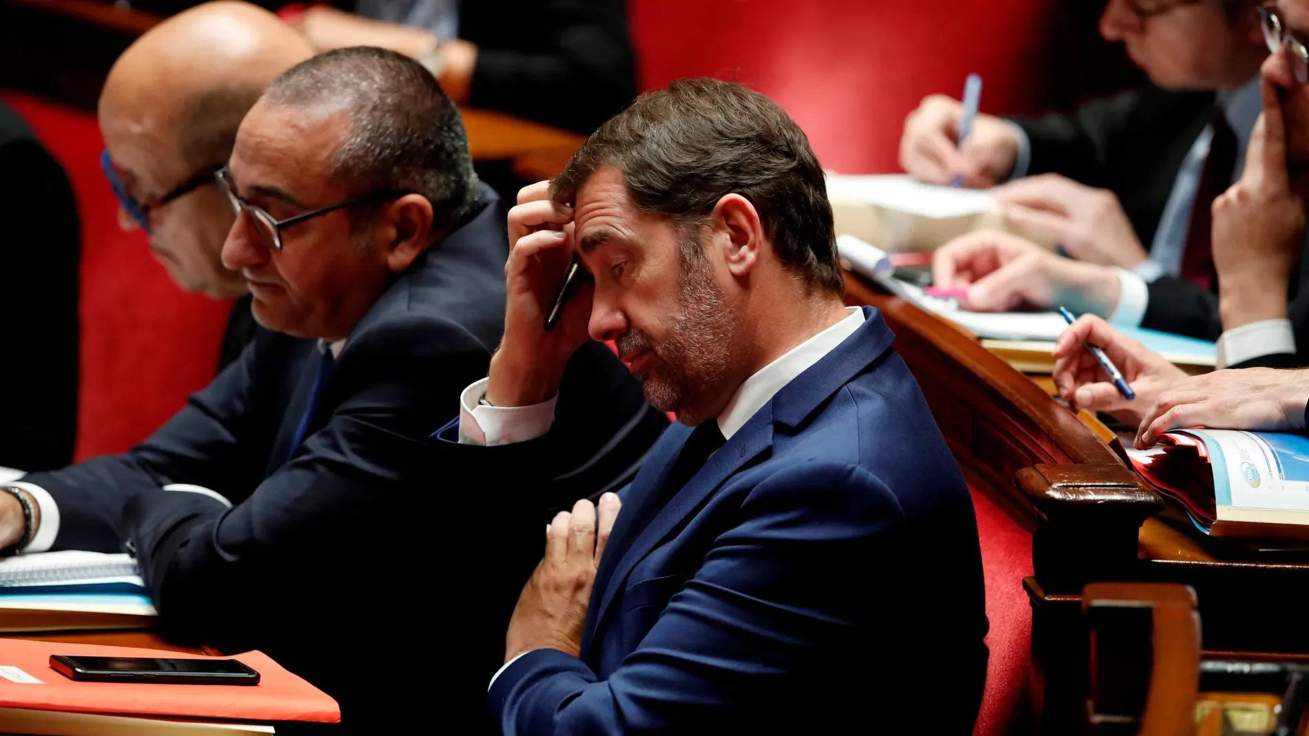 Christophe Castaner, en el debate sobre migración celebrado este lunes en la Asamblea francesa/Reuters