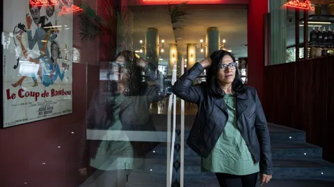 La autora mexicana, en Madrid