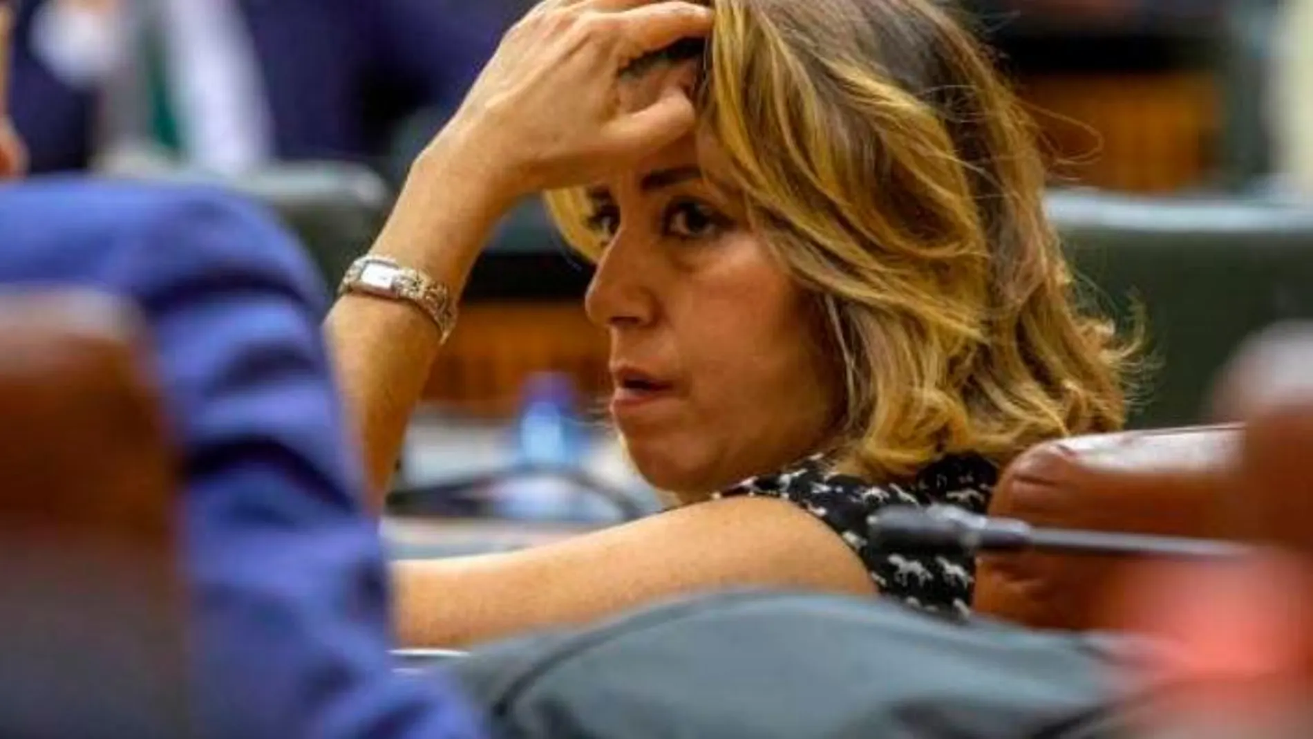 Susanas Díaz en el Parlamento andaluz