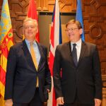 El presidente Puig se reunió con el cónsul saliente del Reino Unido