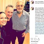 La soprano Nino Machaidze colgó una foto en Instagram junto a Plácido Domingo