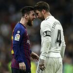 Messi y Sergio Ramos, en uno de los últimos clásicos