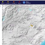 Imagen de la ubicación de los terremotos y su descripción