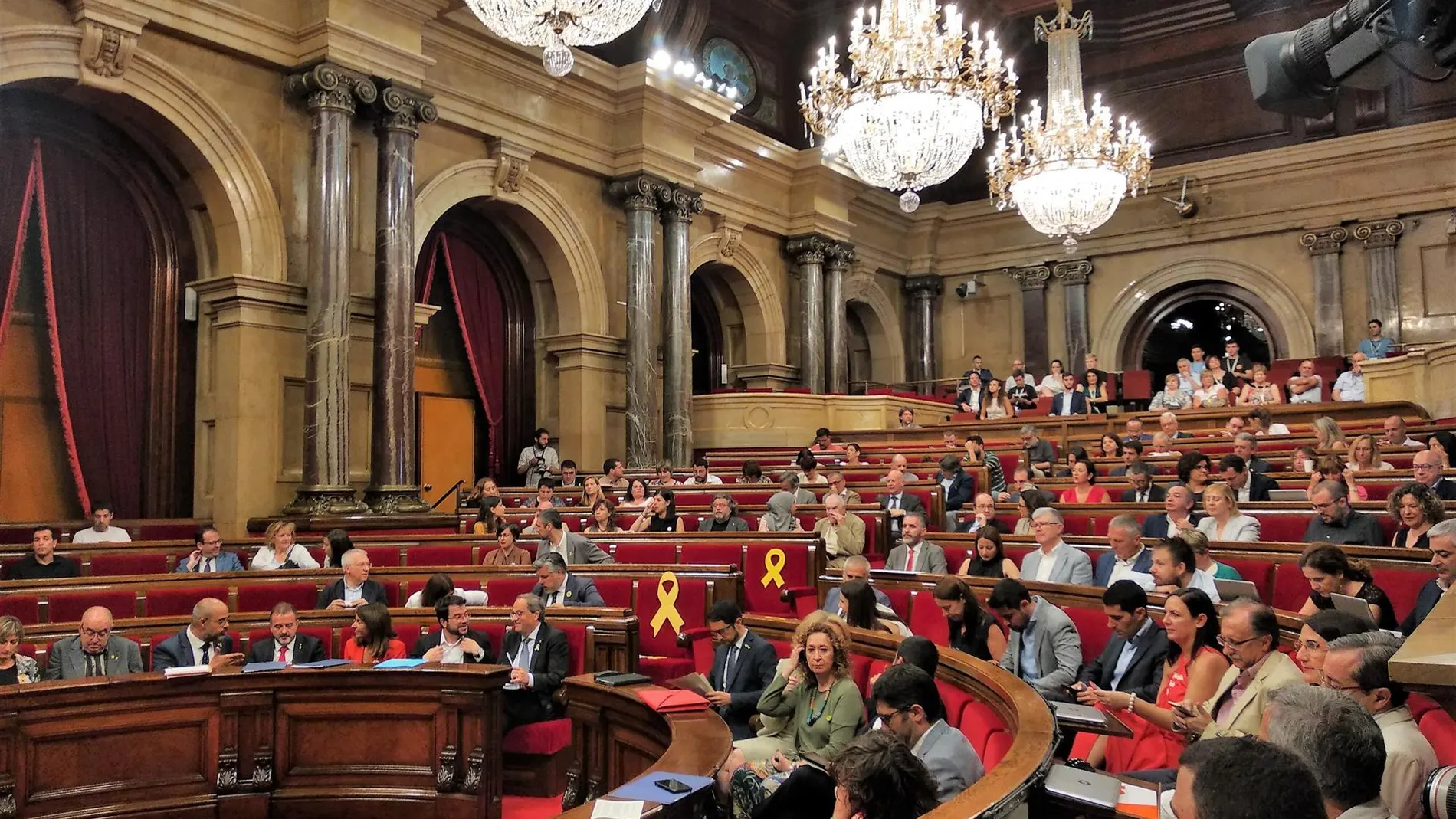 La sesión del plneo del Parlament, ayer