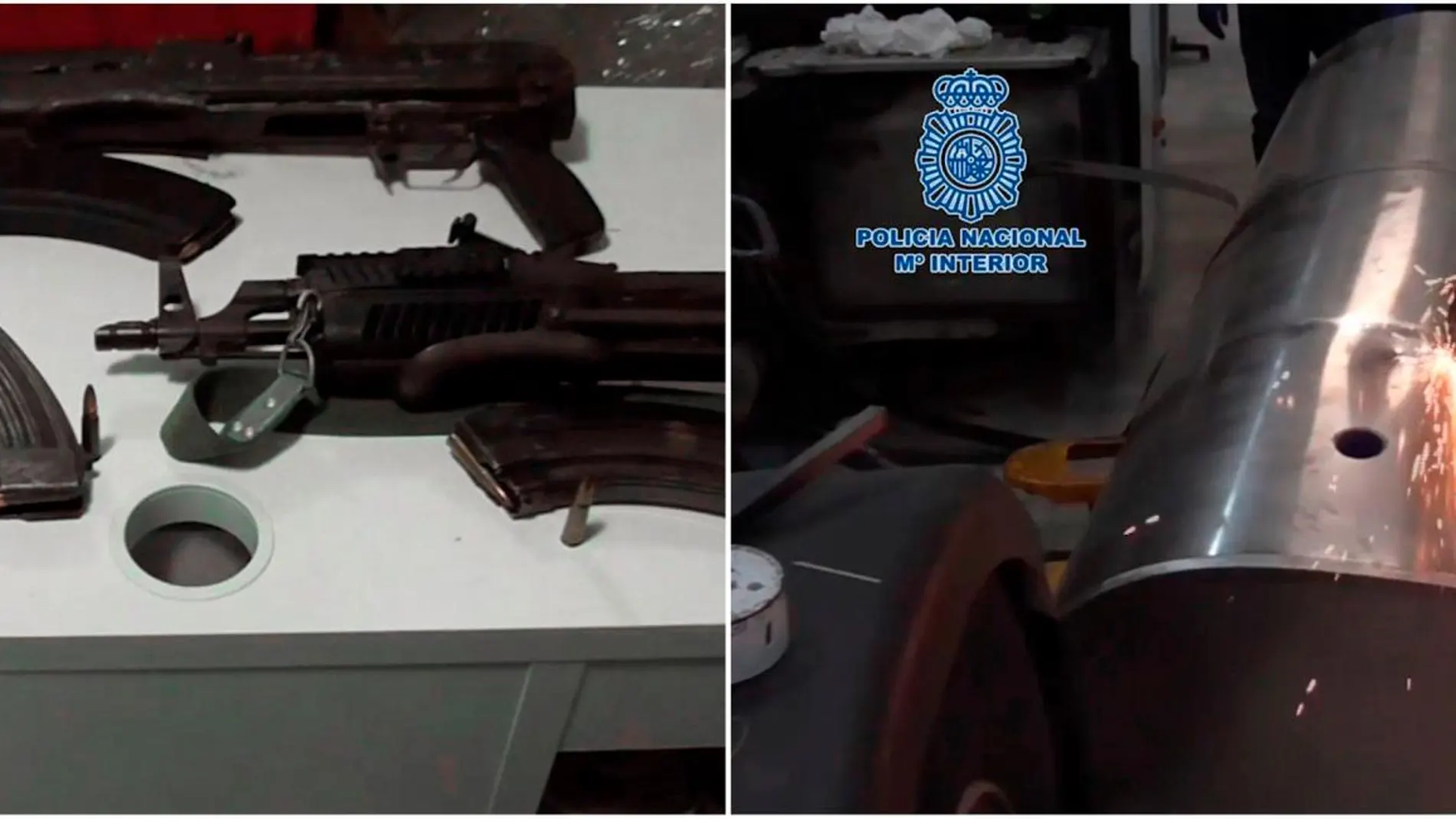 Parte de las armas comisadas