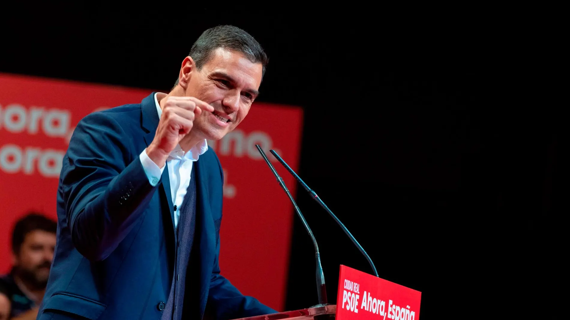 El secretario general del PSOE y presidente del Gobierno en funciones, Pedro Sánchez