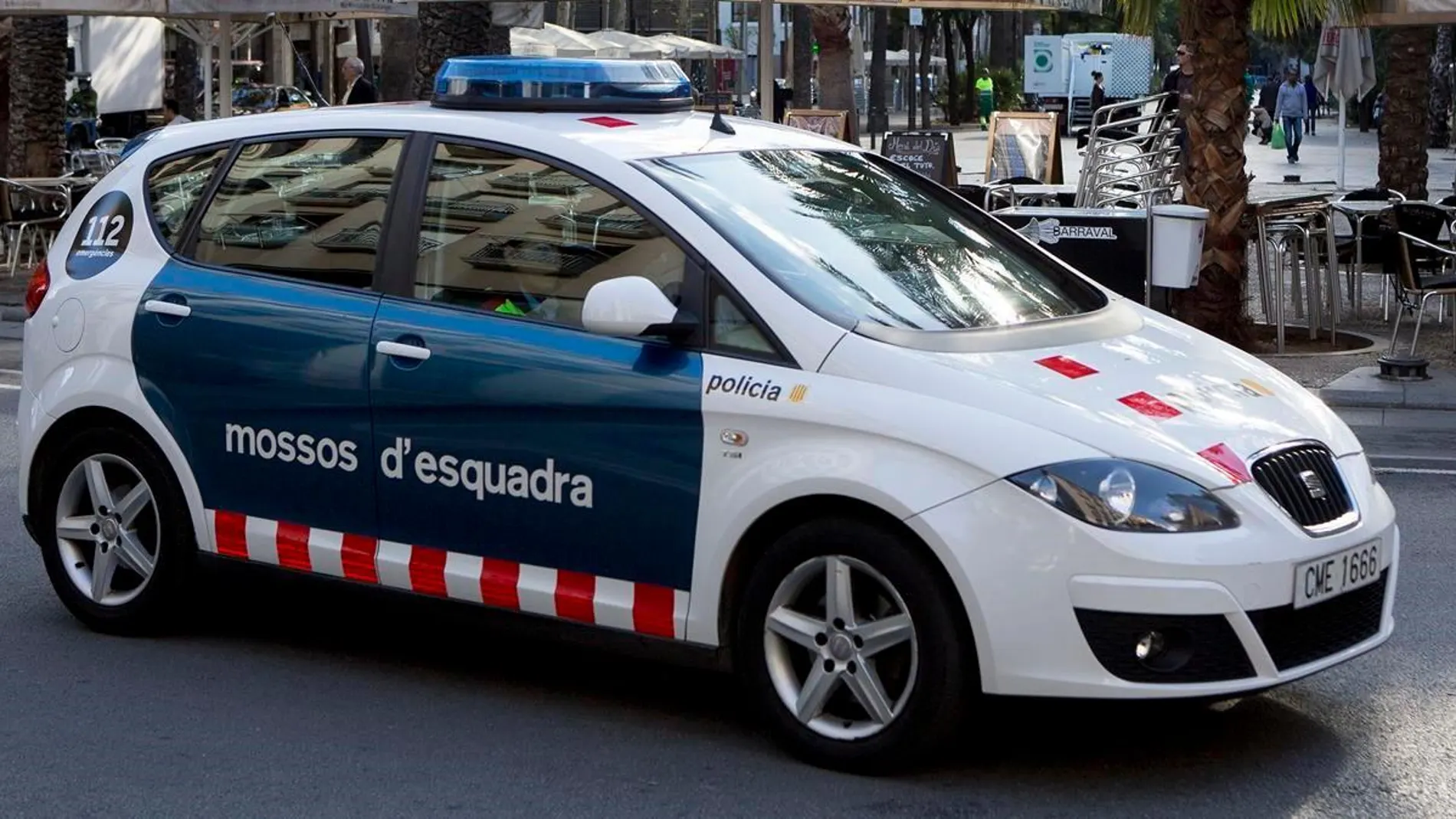 Un coche patrulla de los Mossos de Esquadra