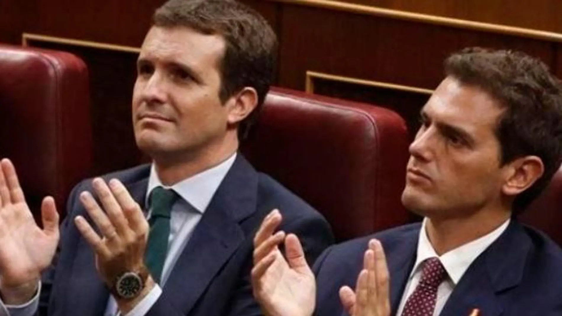 Casado y Rivera en el Congreso de los Diputados