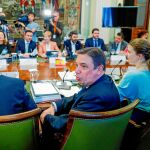 El ministro de Agricultura, Pesca y Alimentación en funciones, Luis Planas, durante la reunión de Comisión Sectorial de Agricultura, ayer