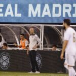 Zidane, en el banquillo durante el derbi de Nueva York