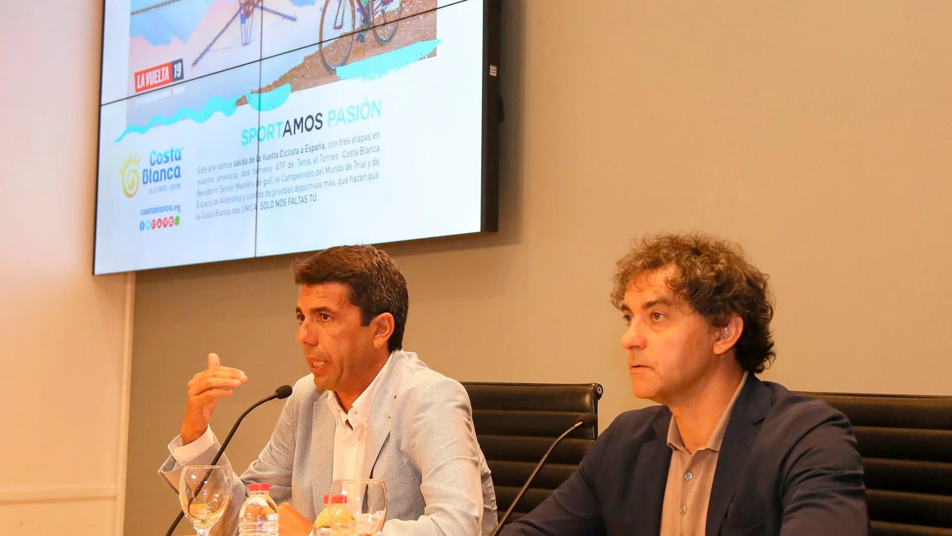 Carlos Mazón y Francesc Colomer demostraron la buena sintonía que reina entre las dos organizaciones, tras su encuentro.