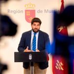 El presidente en funciones de la Comunidad de Murcia, Fernando López Miras