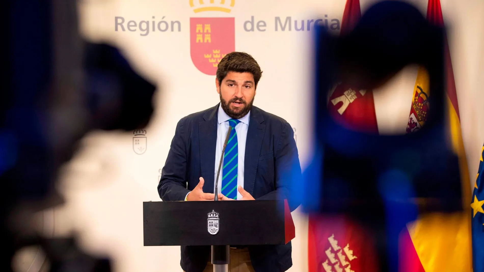 El presidente en funciones de la Comunidad de Murcia, Fernando López Miras