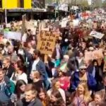 Manifestación en Auckland