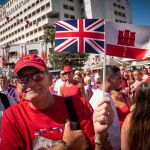 Un grupo de gibraltareños celebra el día de Gibraltar en una imagen de archivo/Ap