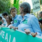 Íñigo Errejón y Marta Higueras, en la manifestación por el cambio climático en Madrid. Foto: Jesús G. Feria