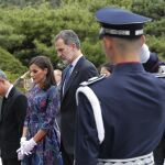 Letizia repite vestido de Carolina Hererra en su visita oficial a Corea