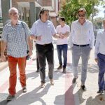 El alcalde de Valladolid, Óscar Puente, visita las obras de urbanización ejecutadas en el barrio de Covaresa