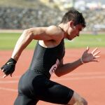 Bruno Hortelano, durante una carrera