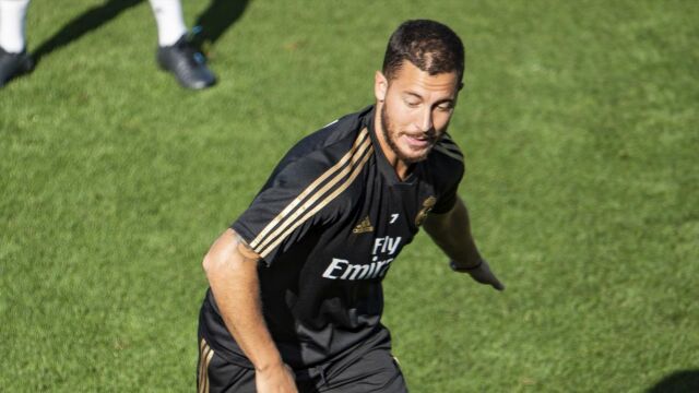 Hazard, en un entrenamiento
