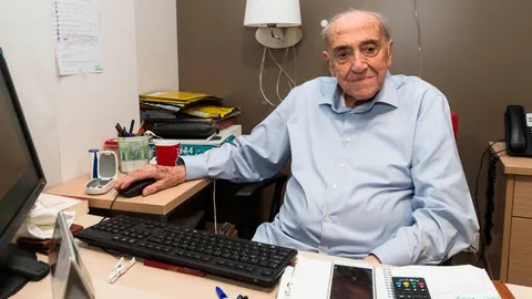 Jerónimo Gallego, residente de un centro asistencial de Valladolid