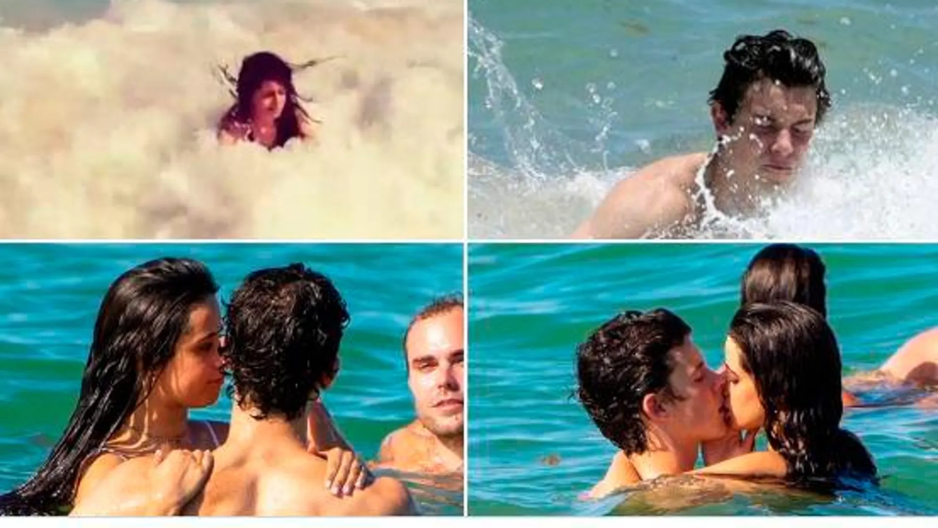 Shawn Mendes y Camila Cabello en la playa/ Instagram
