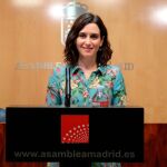 Isabel Díaz Ayuso, durante una rueda de prensa en la Asamblea de Madrid / Ep